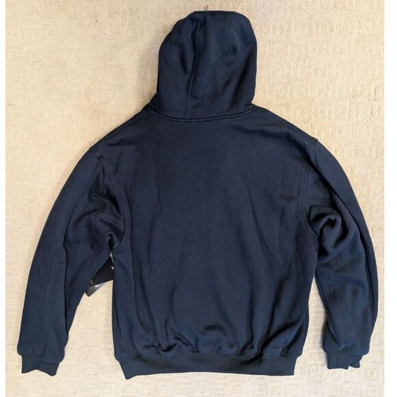 NWT Dunbrooke Chicago Bears Jacket Mens Size Large Navy Hooded Orange Lining - Picture 3 of 10